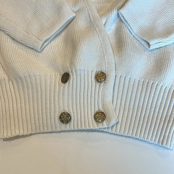 Victoria Jones - vintage petite medium, white cropped cardigan - Picture 3 of 8